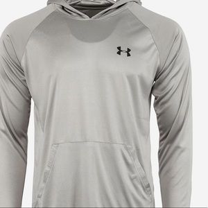 Under Armour heather gray heat gear Velocity hoodie
